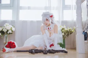 日奈娇(椎名莜)《少女前线 G36C 花嫁》主题写真：40张全套美图