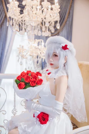日奈娇(椎名莜)《少女前线 G36C 花嫁》主题写真：40张全套美图