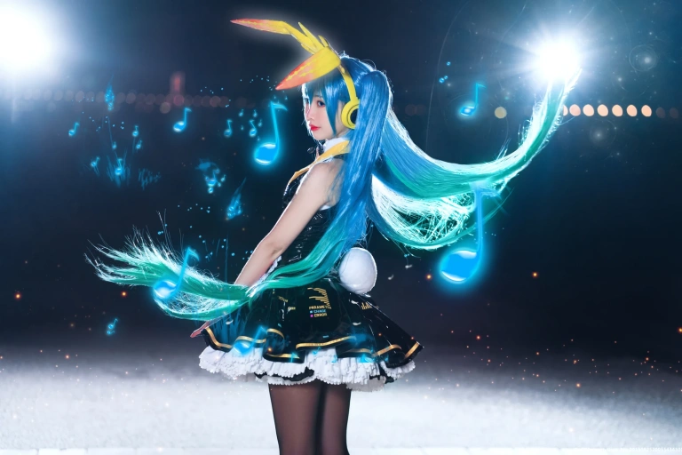 面饼仙儿《初音Miku》主题写真：19张全套美图
