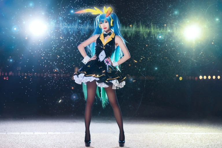 面饼仙儿《初音Miku》主题写真：19张全套美图