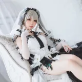焖焖碳《可畏礼服》主题写真：33张全套美图