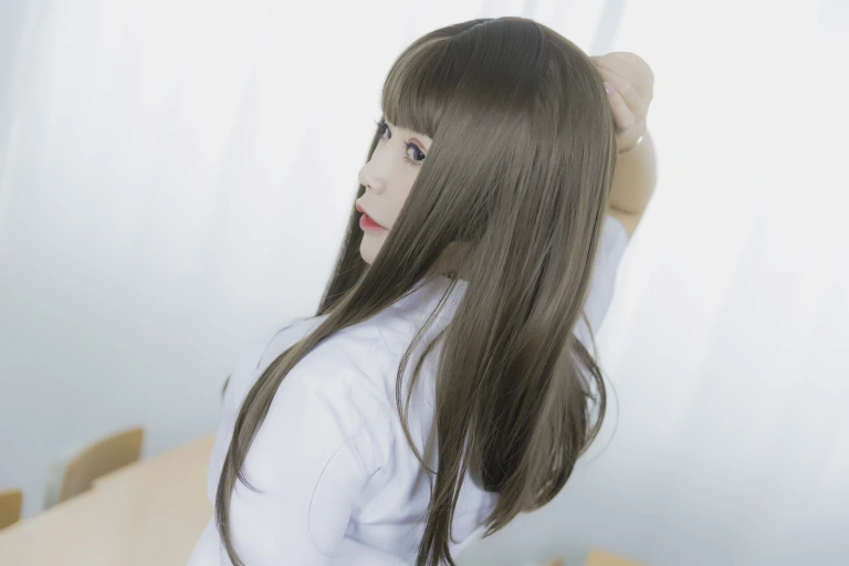 抱走莫子《等你下课》主题写真：42张全套美图