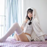 木棉棉《浴巾兔子》主题写真：42张全套美图