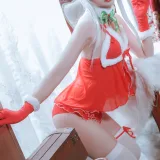 日奈娇(椎名莜)《圣诞双人》主题写真：50张全套美图