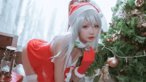 日奈娇(椎名莜)《圣诞双人》主题写真：50张全套美图