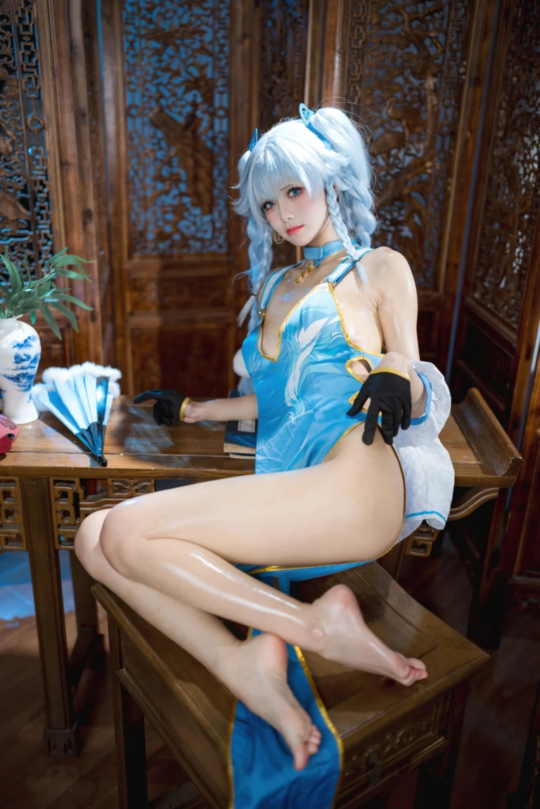 九柒喵《PA15 翠雀媚》主题写真：36张全套美图