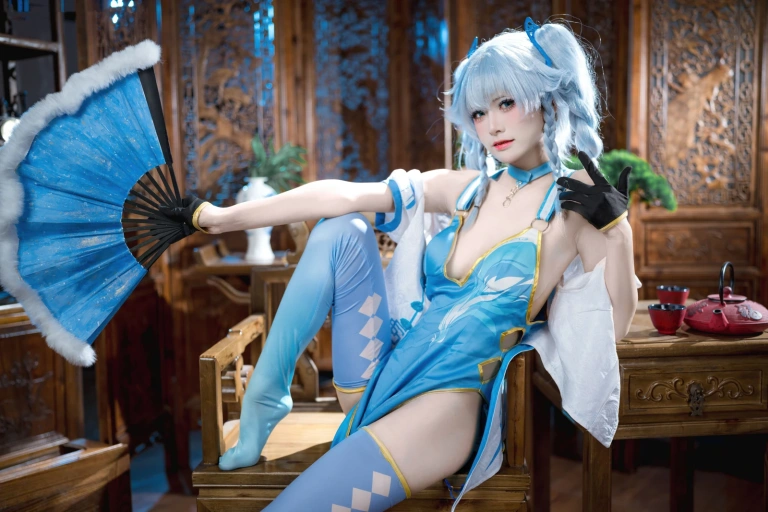 九柒喵《PA15 翠雀媚》主题写真：36张全套美图