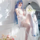 瓦斯塔亚小龙虾《碧蓝航线 新泽西 花园白雪之仪》主题写真：26张全套美图