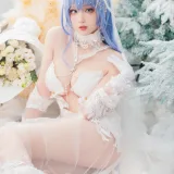 瓦斯塔亚小龙虾《碧蓝航线 新泽西 花园白雪之仪》主题写真：26张全套美图