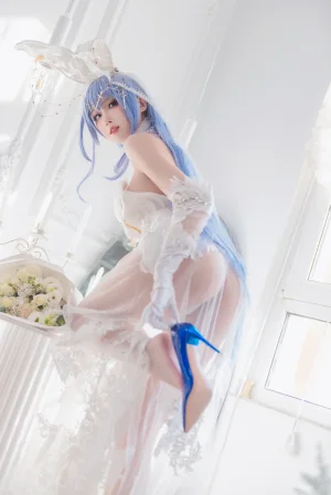 瓦斯塔亚小龙虾《碧蓝航线 新泽西 花园白雪之仪》主题写真：26张全套美图