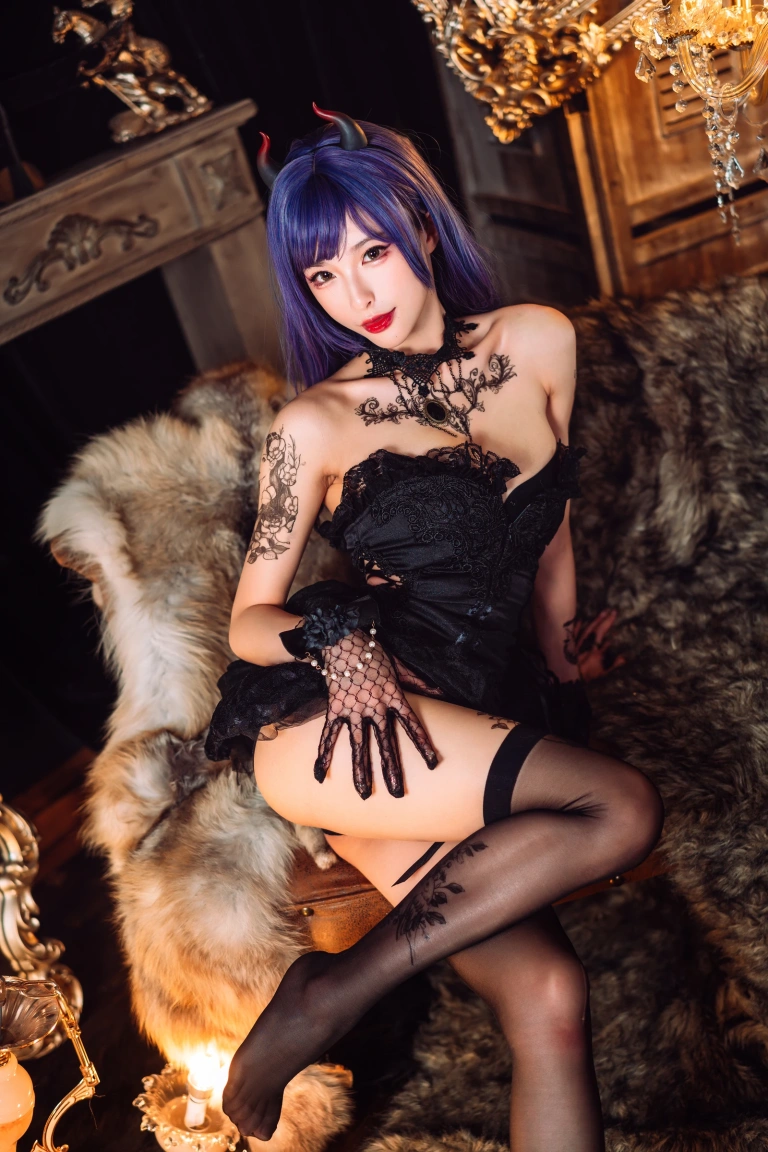 清水由乃《暗黑纹身》主题写真：30张全套美图