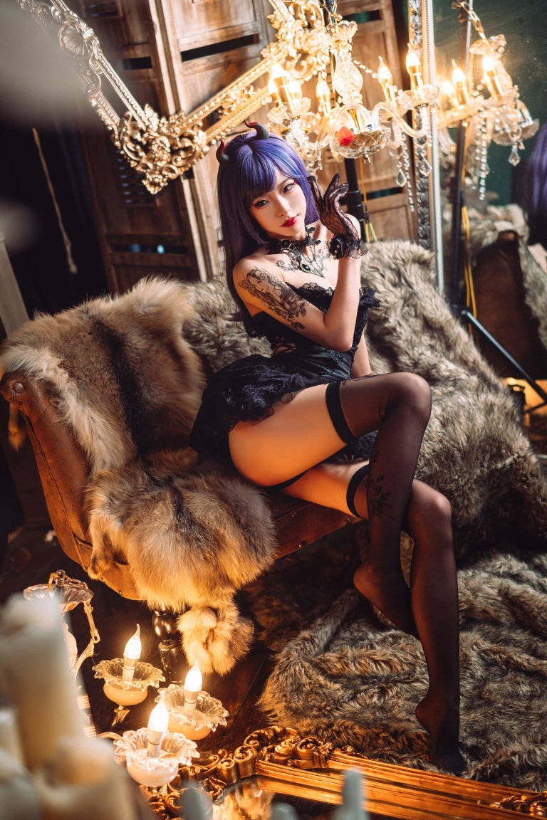 清水由乃《暗黑纹身》主题写真：30张全套美图