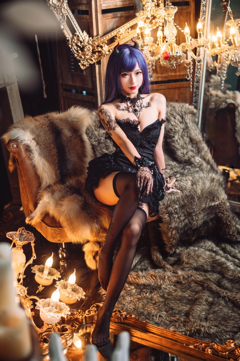 清水由乃《暗黑纹身》主题写真：30张全套美图