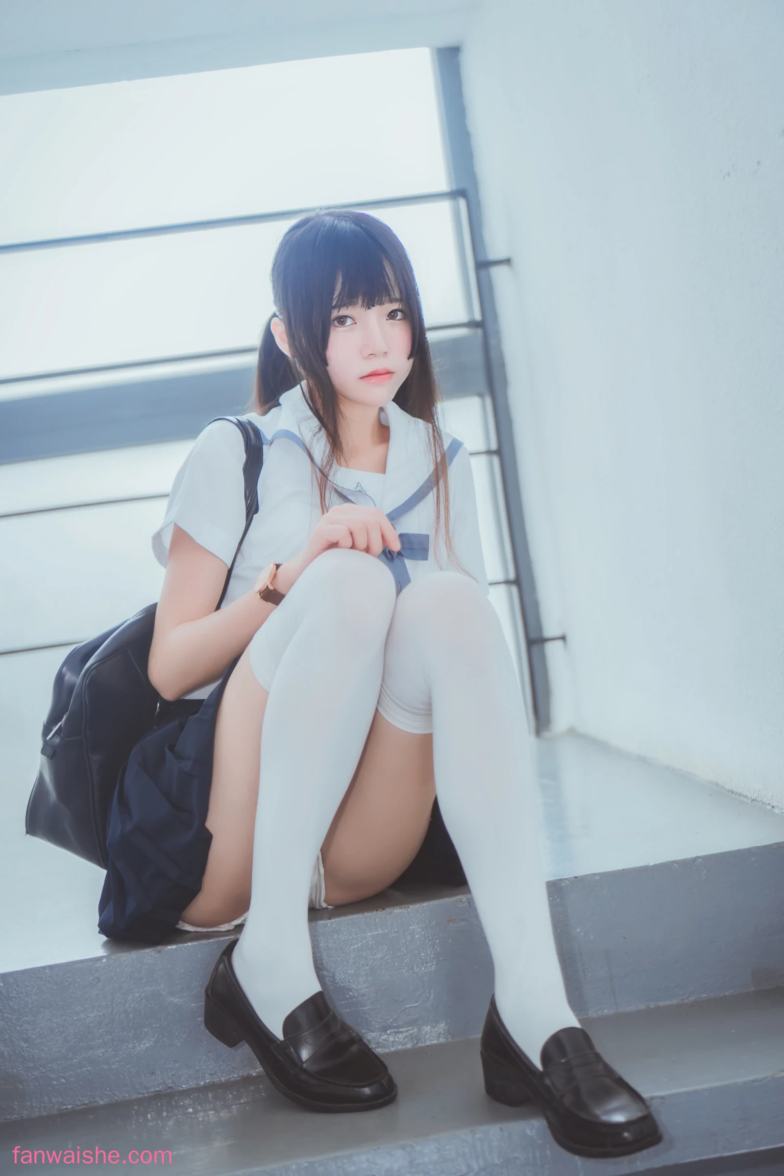 桜桃喵 桜桃喵 NO.016 - 蓝白水手服