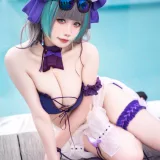 贞子蜜桃《柴郡泳装》主题写真：60张全套美图，含1个视频