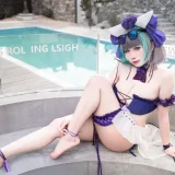 贞子蜜桃《柴郡泳装》主题写真：60张全套美图，含1个视频