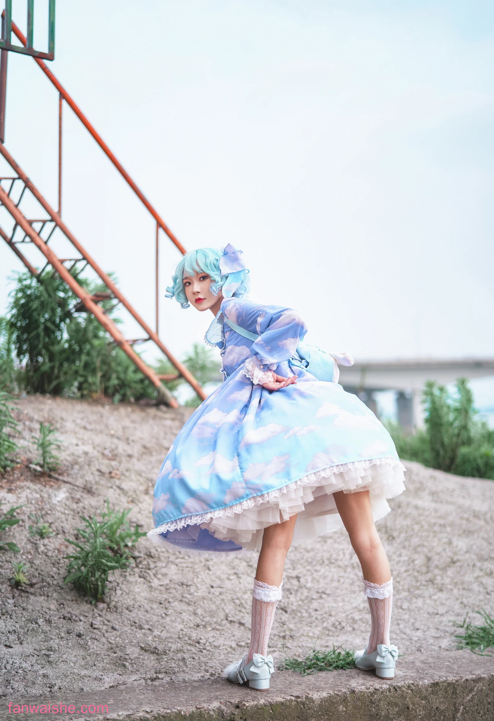 阿包也是兔娘 阿包也是兔娘 NO.016 - Lolita蓝裙