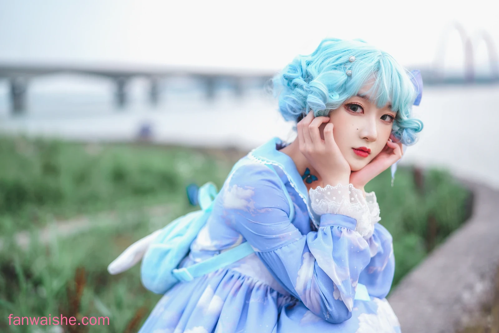 阿包也是兔娘 阿包也是兔娘 NO.016 - Lolita蓝裙
