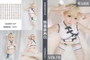 星之迟迟《VOL.16 熊猫旗袍》主题写真：61张全套美图