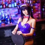 蜜汁猫裘《诗羽兔女郎》主题写真：25张全套美图