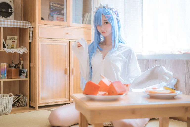 羽生三未《蕾姆》主题写真：32张全套美图