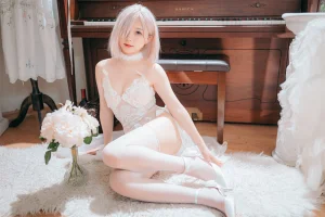 花铃《玛修婚纱》主题写真：63张全套美图