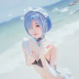 桜桃喵《蕾姆COS》主题写真：48张全套美图