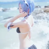 桜桃喵《蕾姆COS》主题写真：48张全套美图