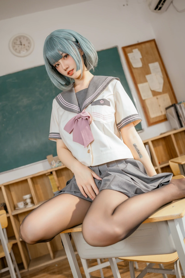桃良阿宅《不良JK》主题写真：106张全套美图