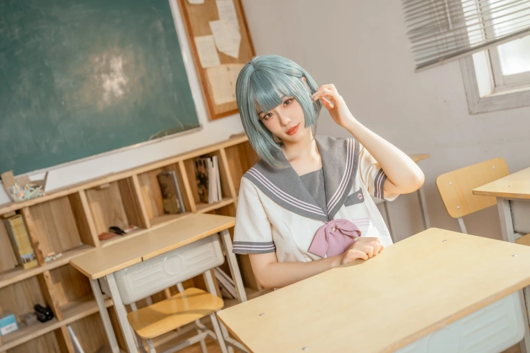 桃良阿宅《不良JK》主题写真：106张全套美图