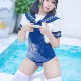 虎森森《JK死库水》主题写真：35张全套美图