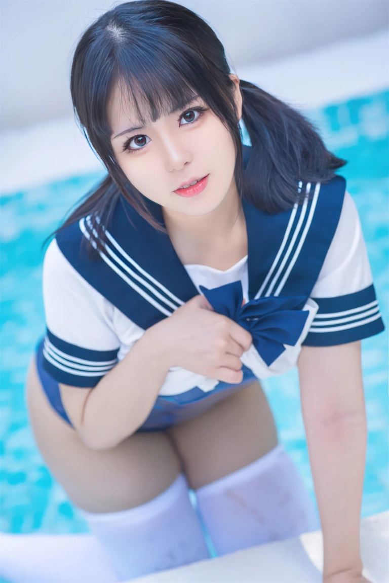 虎森森《JK死库水》主题写真：35张全套美图
