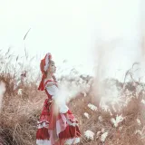 阿包也是兔娘《Lolita红裙》主题写真：12张全套美图