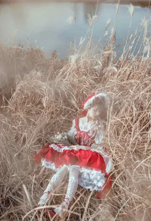 阿包也是兔娘《Lolita红裙》主题写真：12张全套美图
