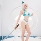 瓜希酱《总司 水着满破》主题写真：26张全套美图