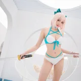 瓜希酱《总司 水着满破》主题写真：26张全套美图