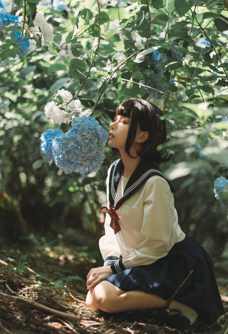 凛子酱《紫阳花》主题写真：27张全套美图