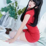恩田直幸《红旗袍》主题写真：41张全套美图