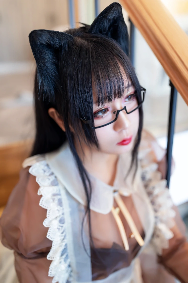 日奈娇(椎名莜)《透明女仆》主题写真：47张全套美图