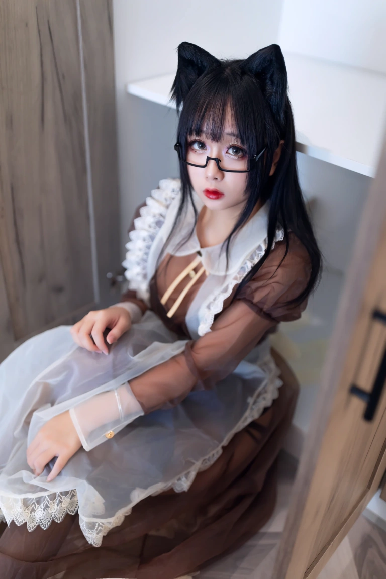 日奈娇(椎名莜)《透明女仆》主题写真：47张全套美图