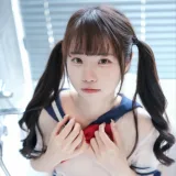 可可小白兔《透明学生服》主题写真：64张全套美图