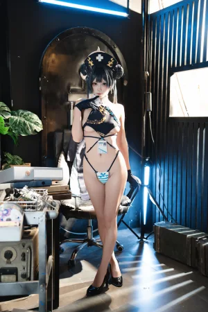 三無人型《蔚蓝档案 妃咲》主题写真：72张全套美图