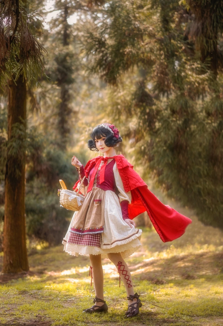 阿包也是兔娘《Lolita红裙2》主题写真：28张全套美图