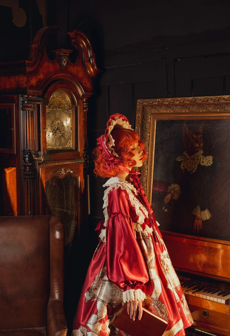 阿包也是兔娘《Lolita红裙2》主题写真：28张全套美图