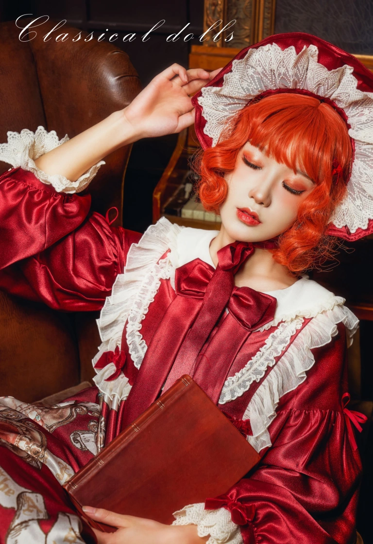 阿包也是兔娘《Lolita红裙2》主题写真：28张全套美图