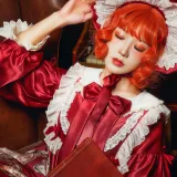 阿包也是兔娘《Lolita红裙2》主题写真：28张全套美图