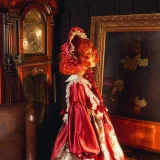 阿包也是兔娘《Lolita红裙2》主题写真：28张全套美图