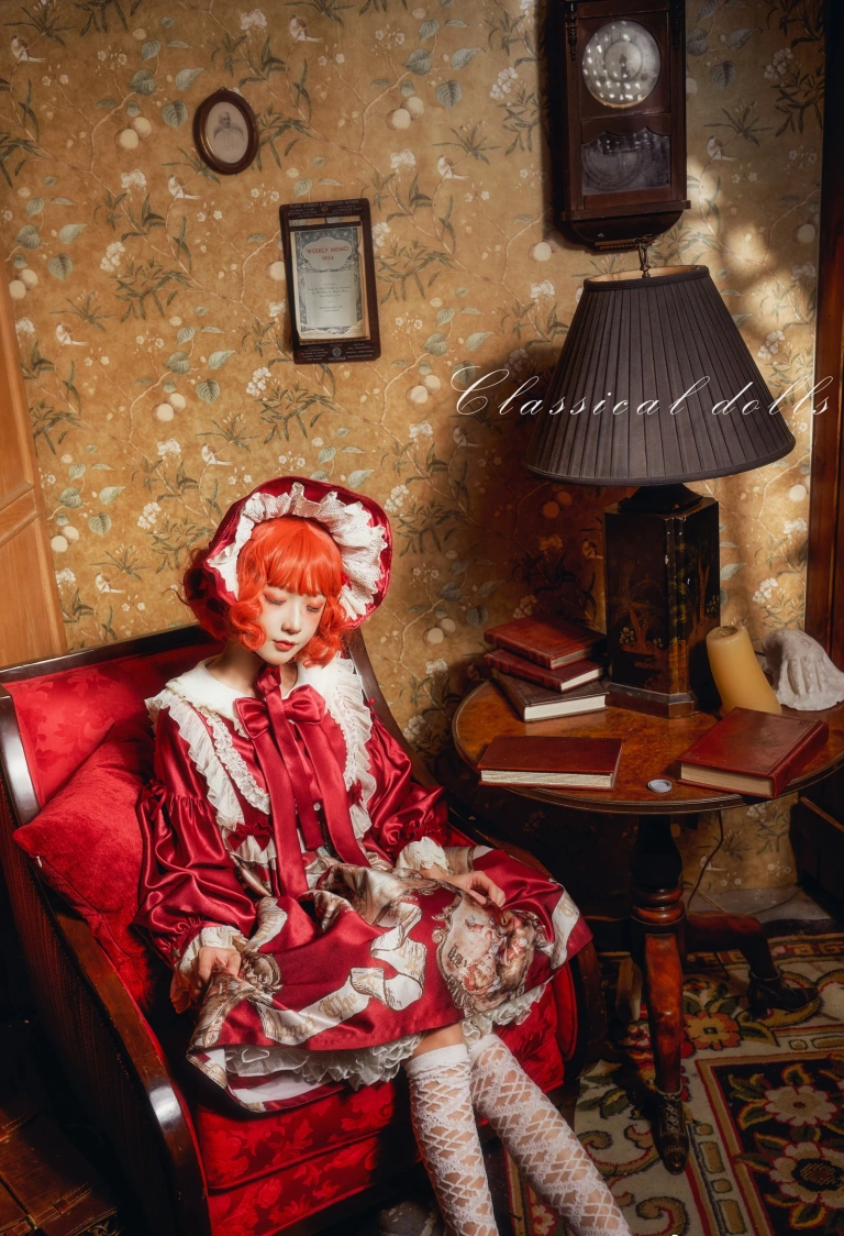 阿包也是兔娘《Lolita红裙2》主题写真：28张全套美图