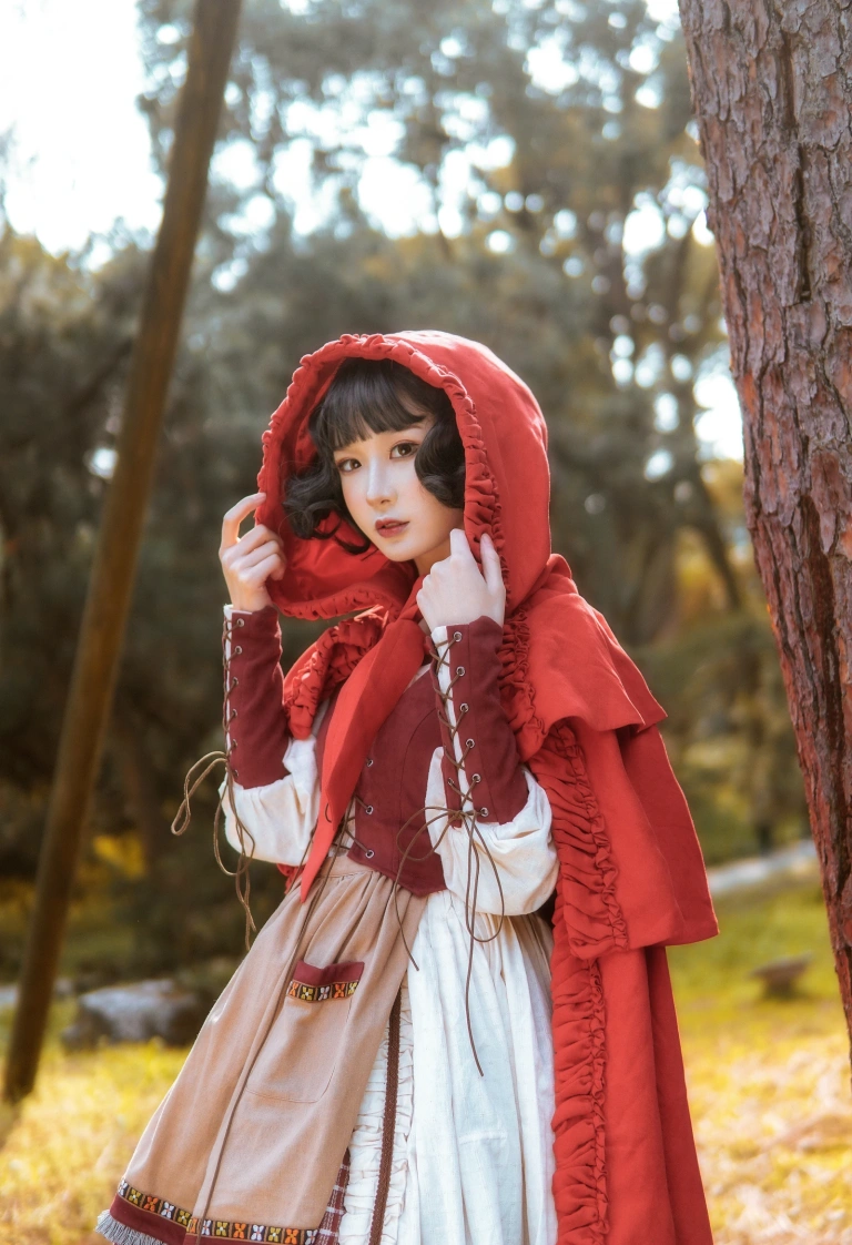 阿包也是兔娘《Lolita红裙2》主题写真：28张全套美图