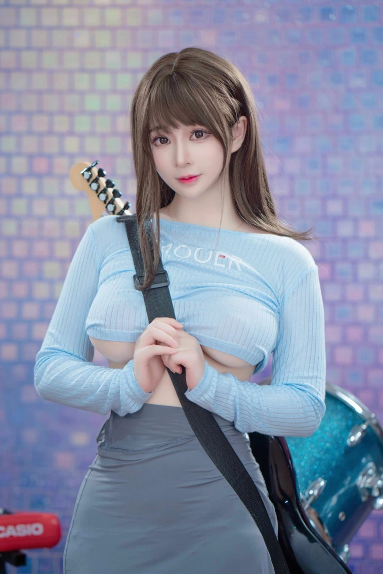 叉子宝宝《吉他妹妹》主题写真：23张全套美图